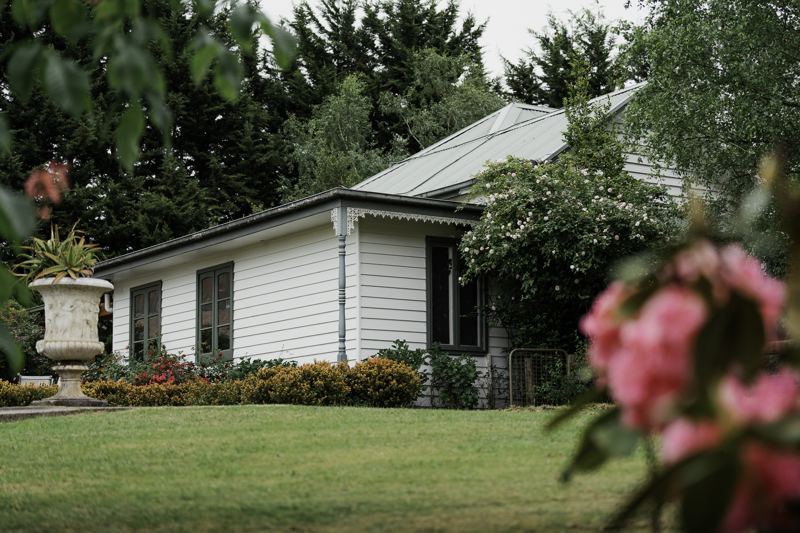 White Rose Cottage across the lawn